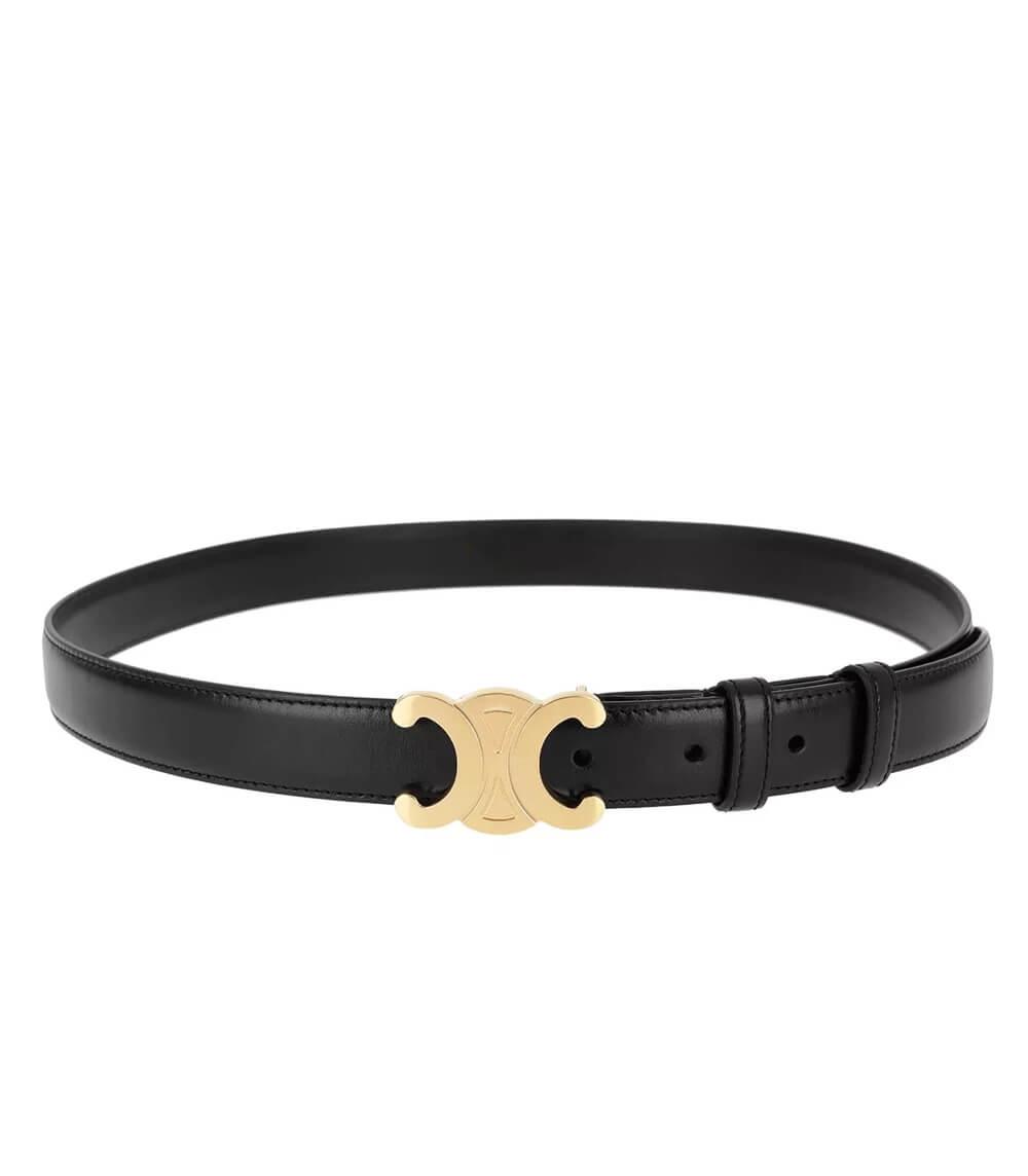 Elegant Bälte – Chic Finish Och Trendig Guldspänne