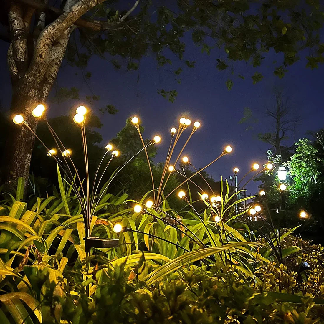 Lámparas LED Luciérnagas A Energía Solar – Ambiente Mágico Para Su Jardín