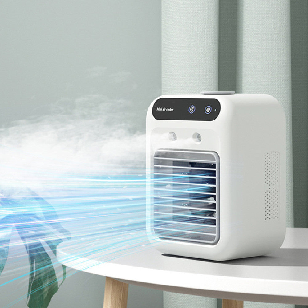 Přenosný ventilátor na chlazení vzduchu – Mini design a tepelný komfort