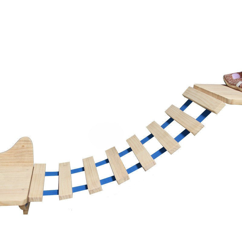 Muurklimrek voor katten met hangplatform en ladder
