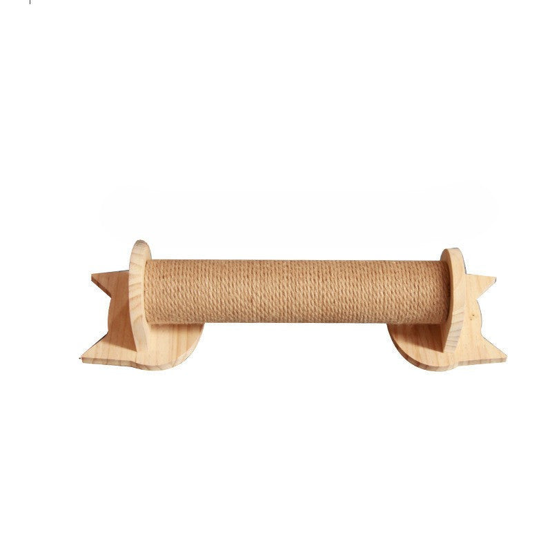 Muurklimrek voor katten met hangplatform en ladder