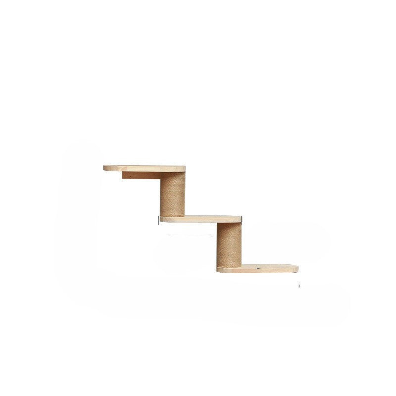 Muurklimrek voor katten met hangplatform en ladder