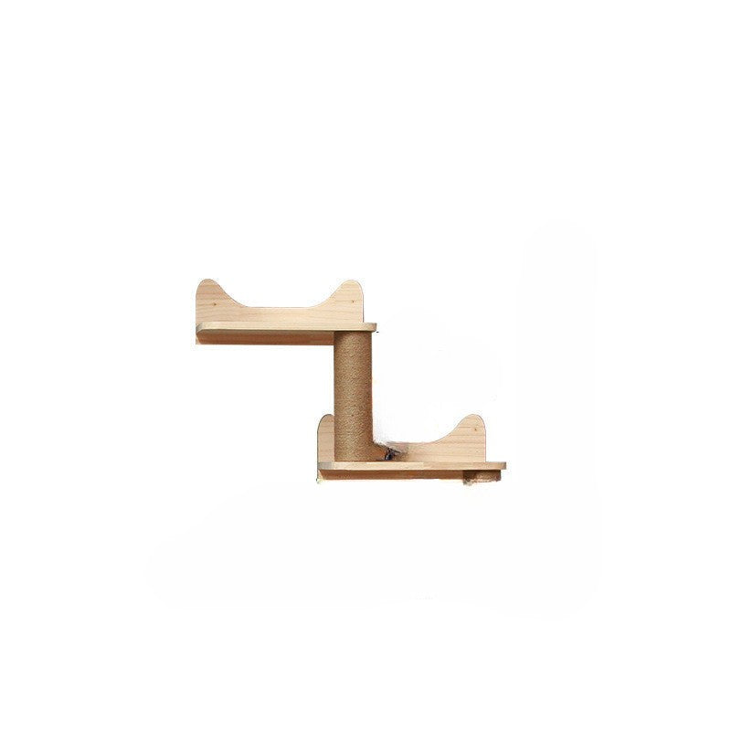 Muurklimrek voor katten met hangplatform en ladder