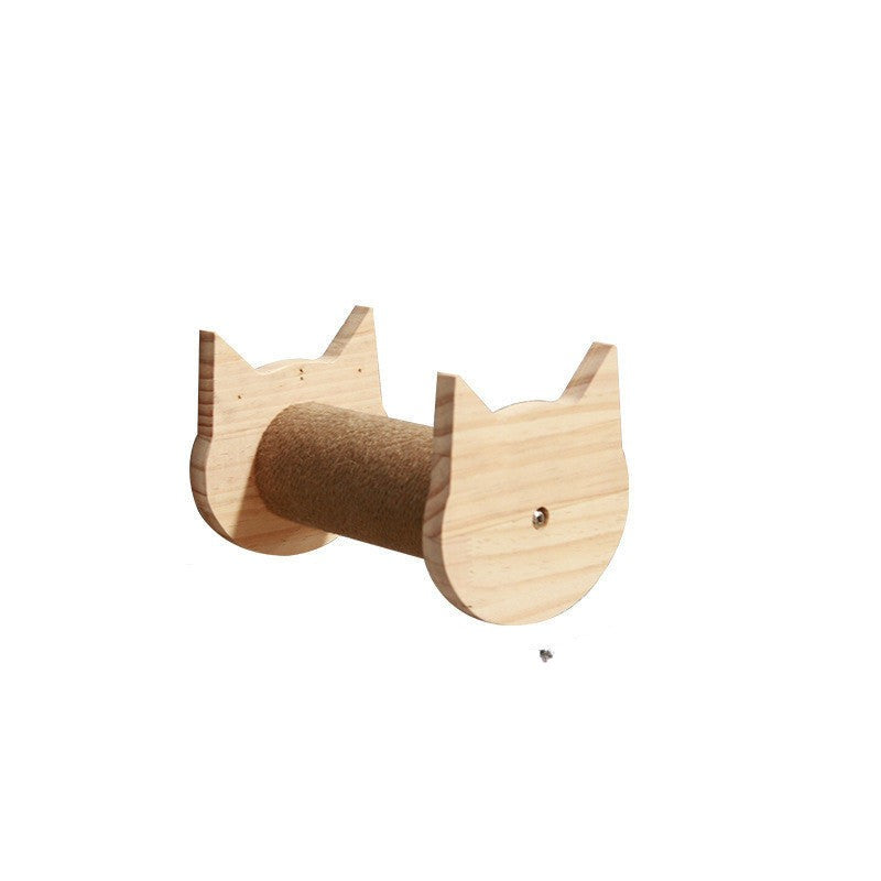 Muurklimrek voor katten met hangplatform en ladder