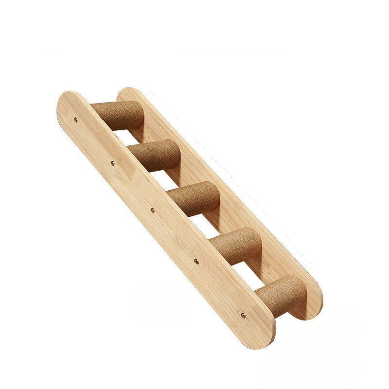 Muurklimrek voor katten met hangplatform en ladder