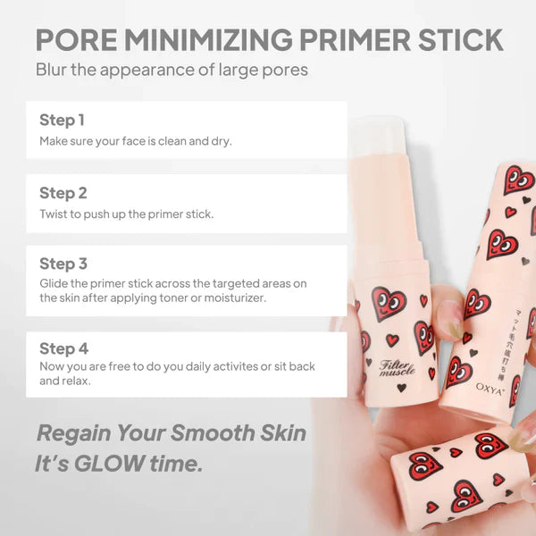 Magic stick for smooth, poreless skin