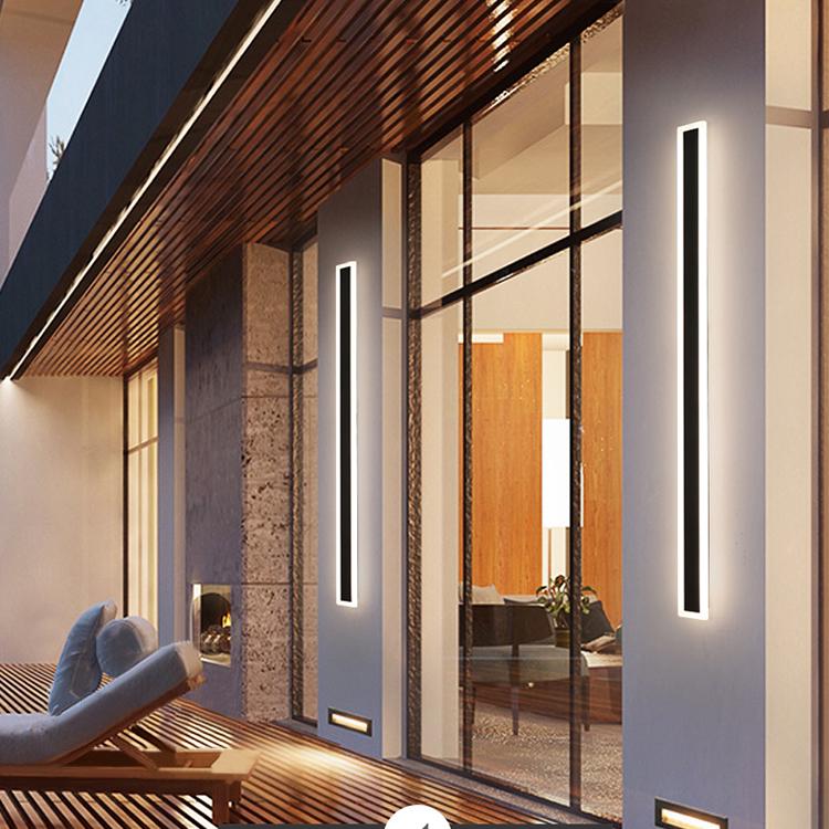 Aplique de pared exterior moderno – ideal para jardín o fachada