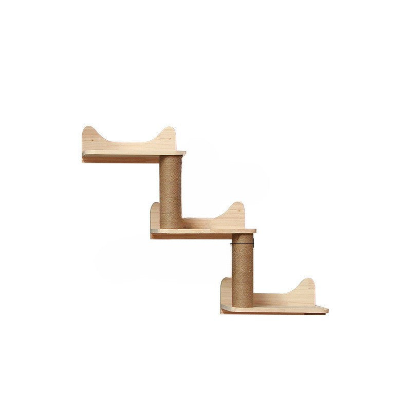 Muurklimrek voor katten met hangplatform en ladder