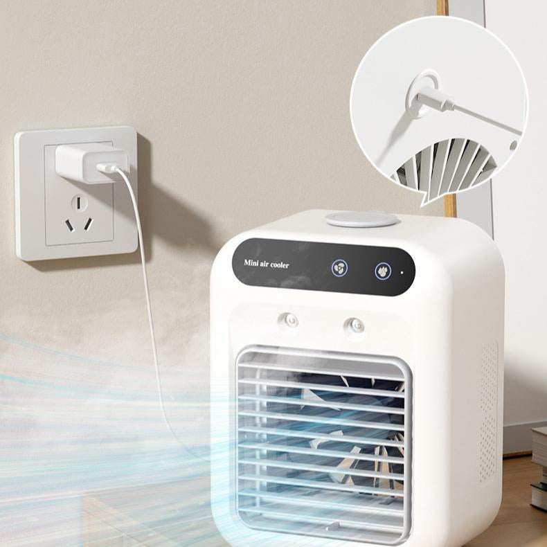 Přenosný ventilátor na chlazení vzduchu – Mini design a tepelný komfort