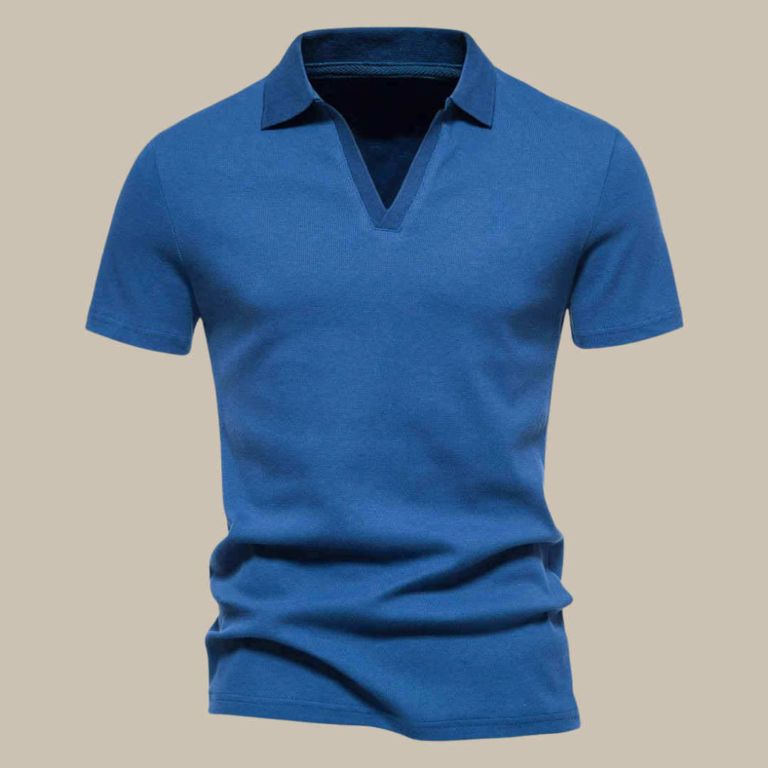 Justin | Klassisk Polo – V-hals og Alsidig Look