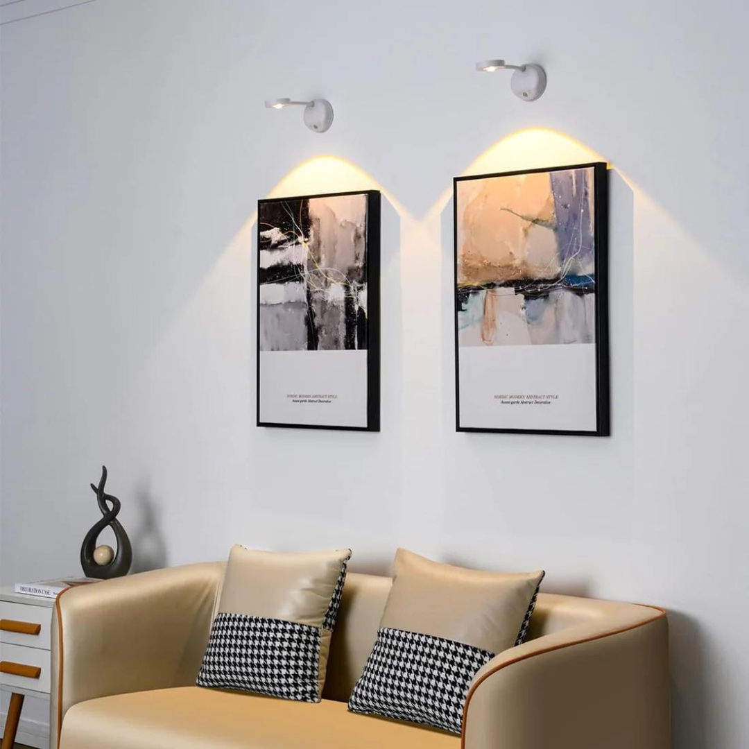 Praktická nástenná lampa – Senzor pohybu a USB nabíjanie