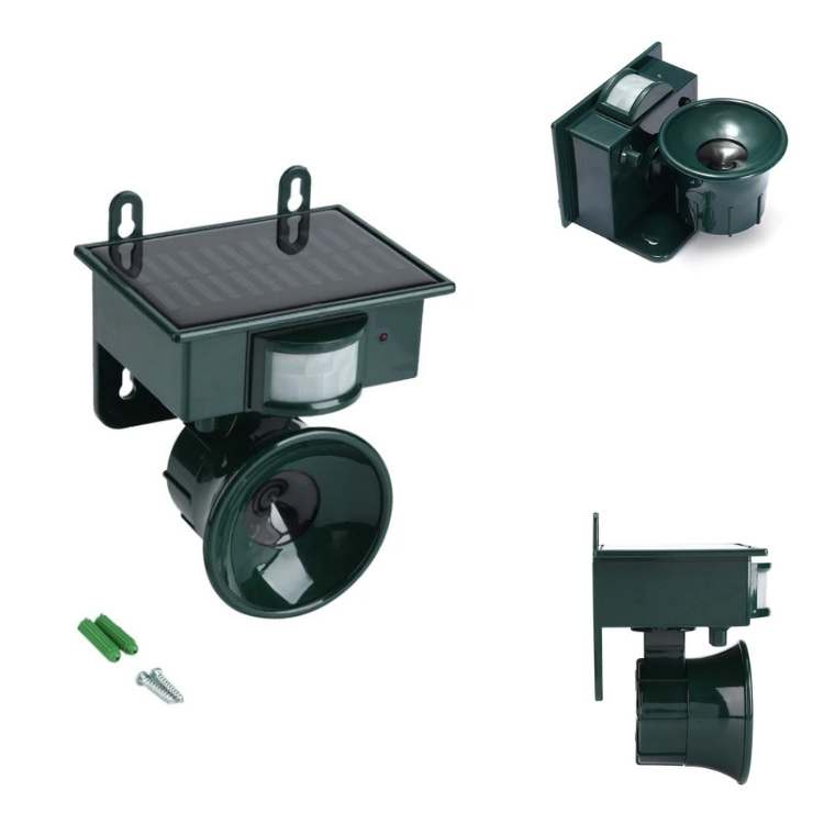 Elektronický odpuzovač pro zahradu — loví ptáky a chrání vaše prostory