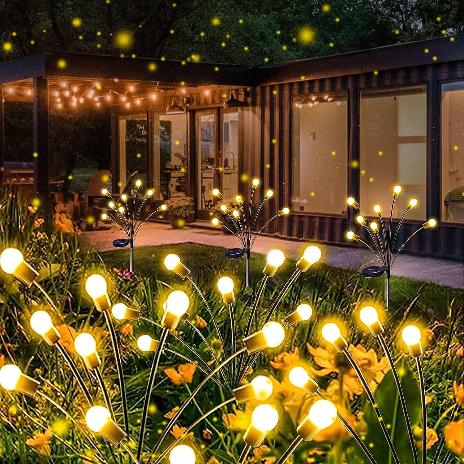 Lámparas LED Luciérnagas A Energía Solar – Ambiente Mágico Para Su Jardín