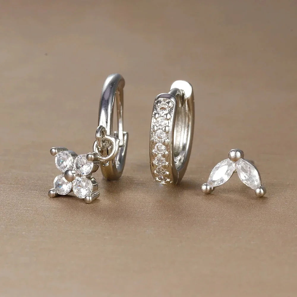 Conjunto de Argolas e Piercings – Versatilidade e Brilho Sutil