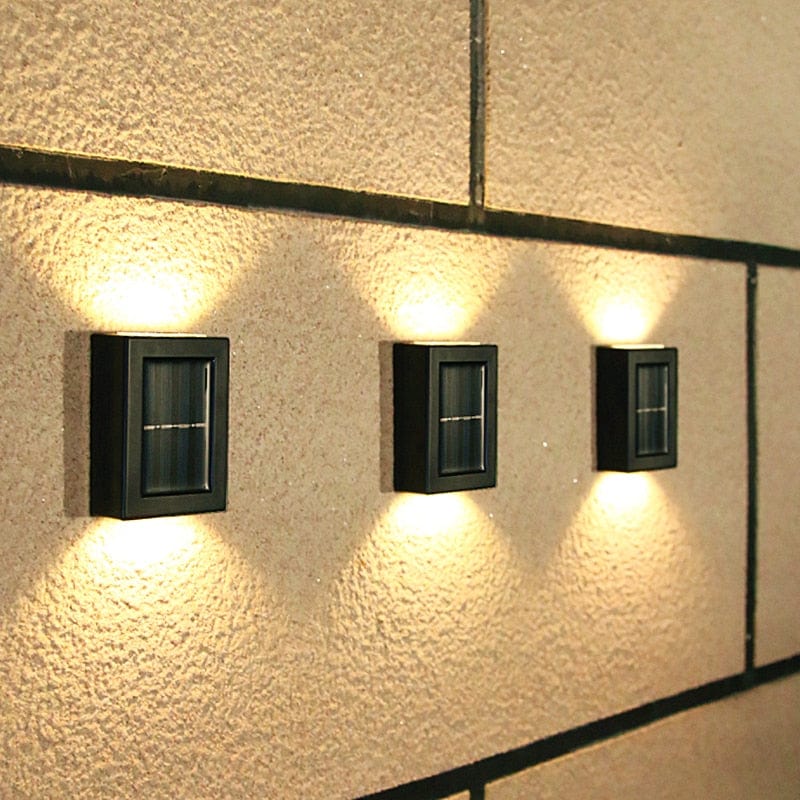 Wandmontierte Solarleuchte – Automatische Beleuchtung für den Außenbereich