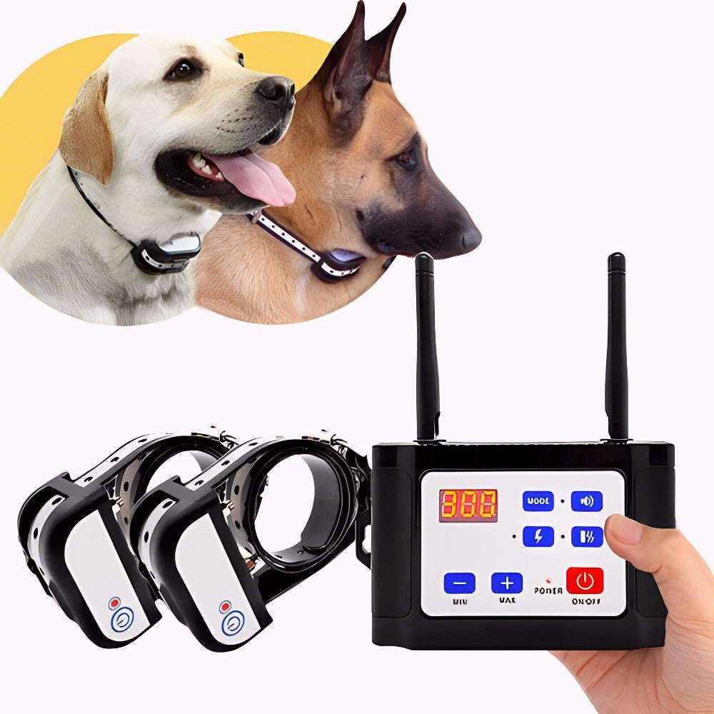 Sistema de vedação sem fios para cães com coleira de treino - Segurança total e liberdade controlada