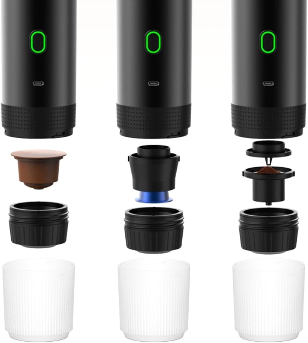 Bärbar Kaffemaskin 3-i-1 – Ideal för kontor, hem och utomhus 
