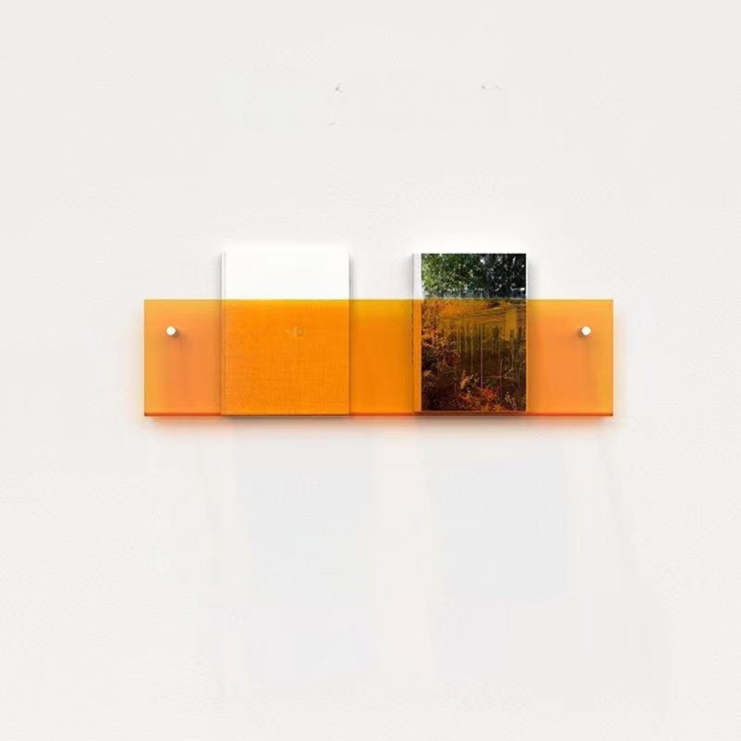 Raft de perete pentru reviste transparent – Design elegant și modern 
