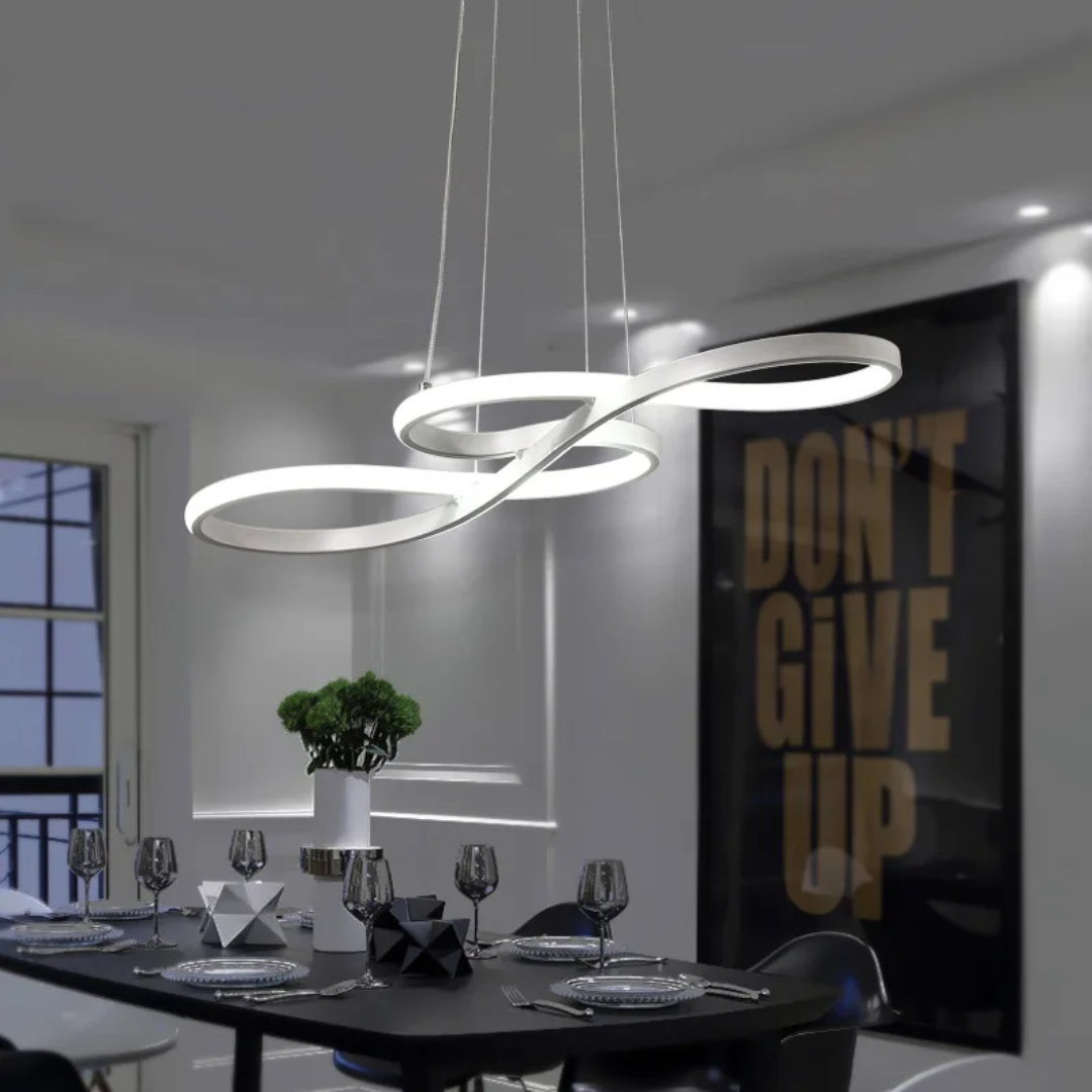إضاءة LED حديثة على شكل حلقات - تصميم أنيق ومستقبلي 