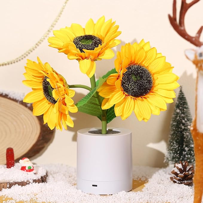 مصباح طاولة LED قابل للشحن عبر USB - إضاءة أصلية وأنيقة 