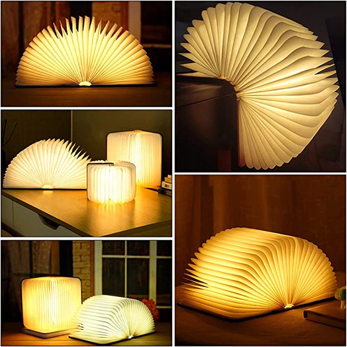 Lâmpada de Mesa em Forma de Livro – Originalidade e Elegância 
