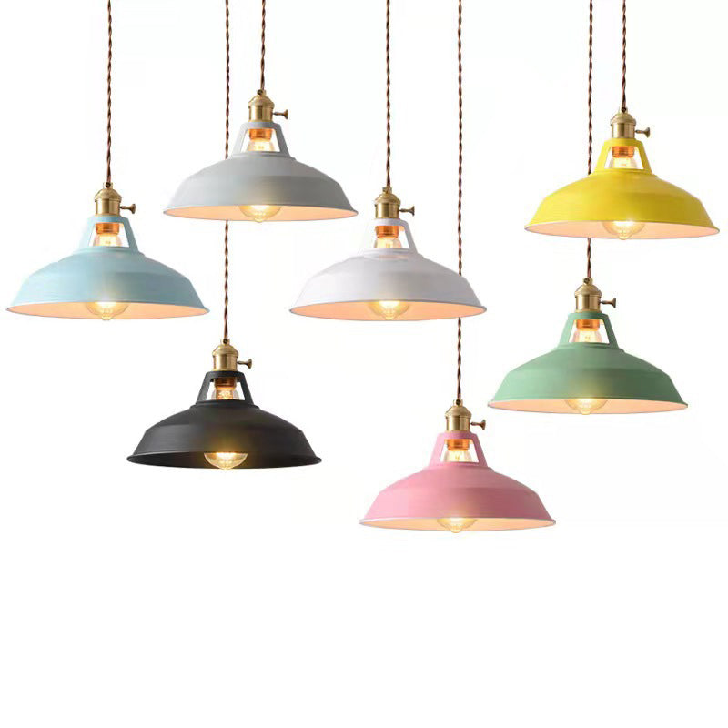 Candeeiro suspenso industrial vintage - Éclairage Décoratif