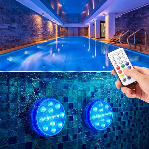 Lâmpada LED Submersível Com Controlo Remoto – Iluminação À Prova D'Água E Versátil 