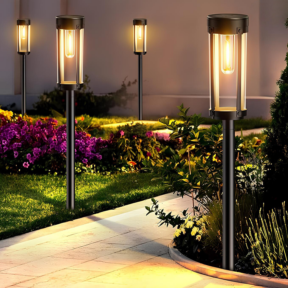 Torche Solaire De Jardin – Lumière Chaleureuse Et Écologique