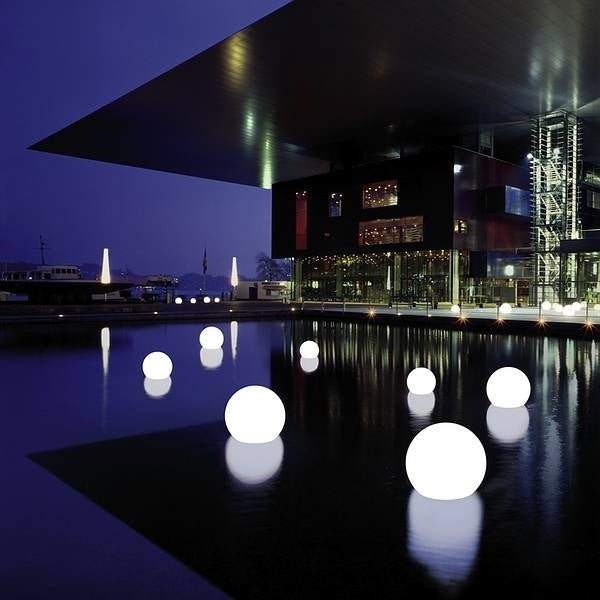 Sfera di illuminazione da giardino