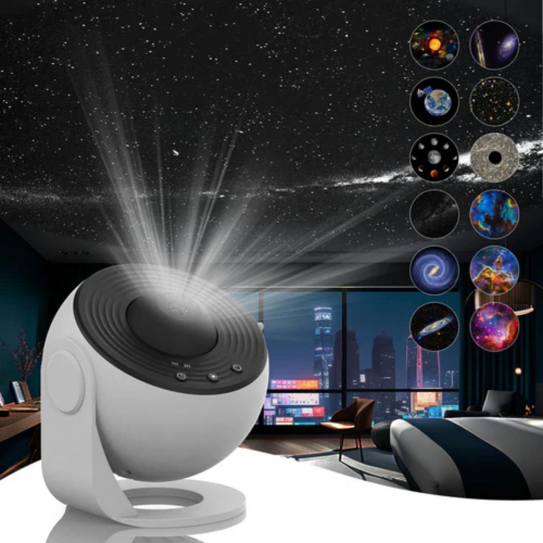 Draaiende Projector Lamp – 360° Van Sterren Dromen Thuis 