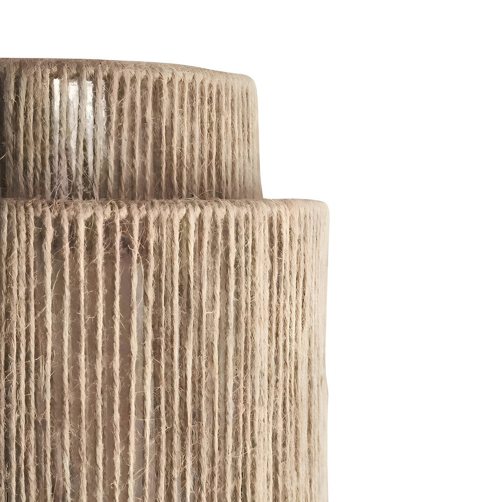 Rattan Wandleuchte mit Hanfseil Schirm - Natürliches Licht & Authentischer Charme