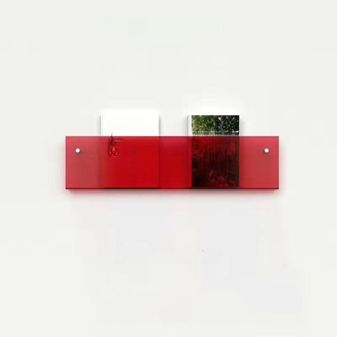 Raft de perete pentru reviste transparent – Design elegant și modern 