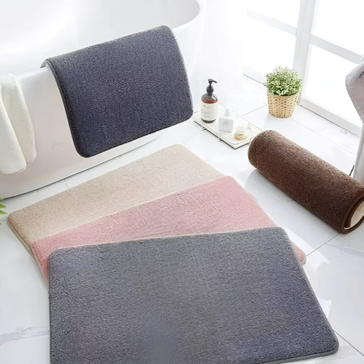 Tapete de Banho Super Absorvente Antiderrapante – Conforto e Segurança Diária 