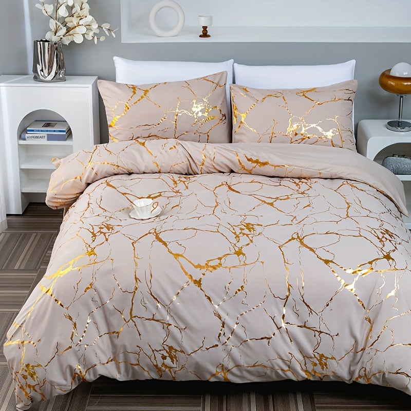 Marmor Dyne Betræk – Mineral Elegance Og Fint Komfort 