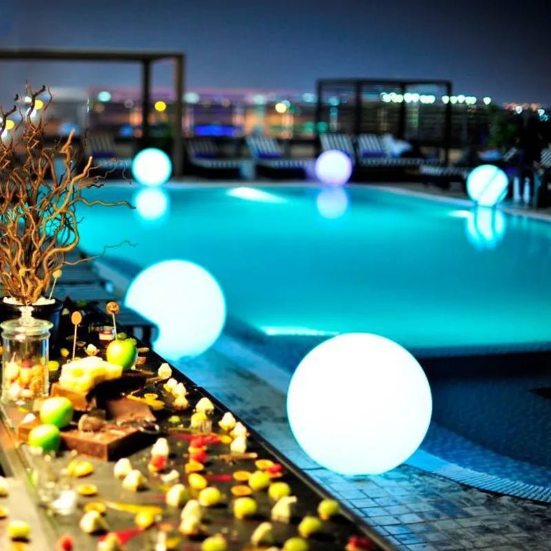 Sfera di illuminazione da giardino