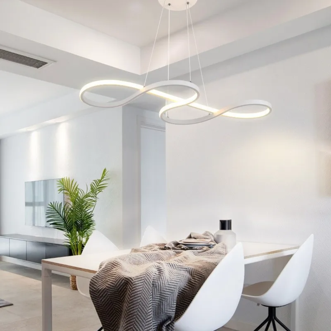 Sospensione LED Moderna A Anelli – Design Elegante e Futuristico 