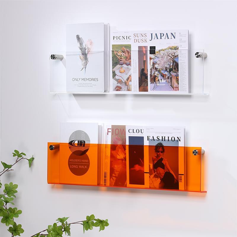 Raft de perete pentru reviste transparent – Design elegant și modern 