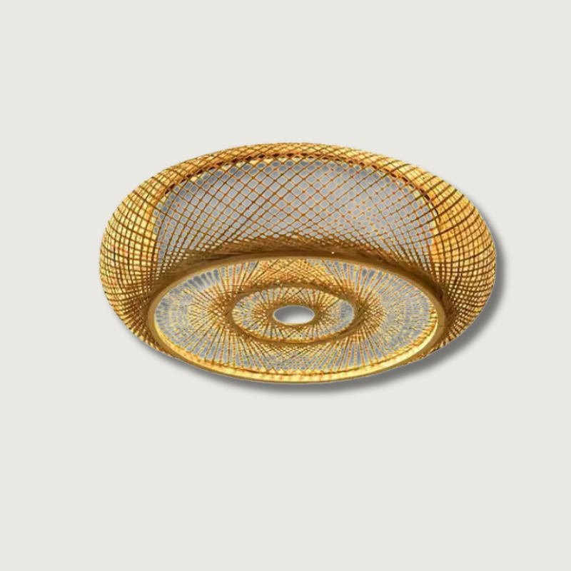 Candeeiro de suspensão em bambu natural - Elegância e autenticidade