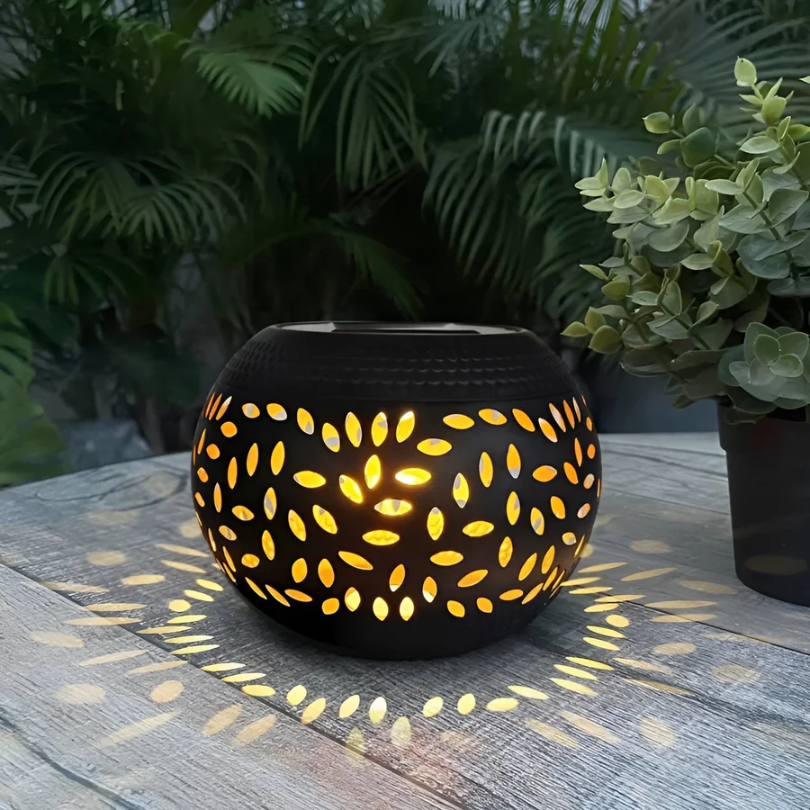 Candeeiro de jardim solar com efeito de iluminação