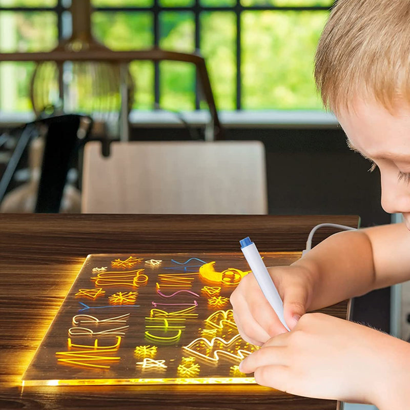 Tableau Lumineux Effaçable – Dessinez, Illuminez Et Recommencez À L’infini