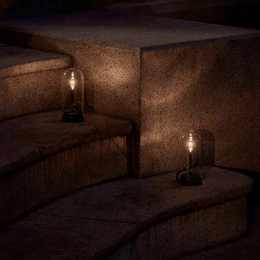 Stolní lampa — Teplé osvětlení s efektem plamene 