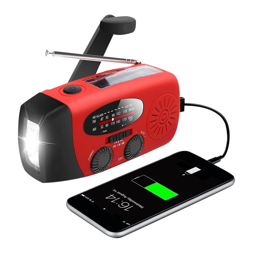Solární napájení Power Bank Emergency Radio - naprostá bezpečnost a autonomie