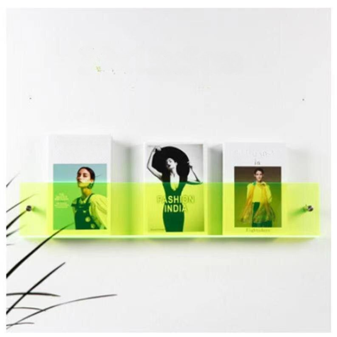 Raft de perete pentru reviste transparent – Design elegant și modern 