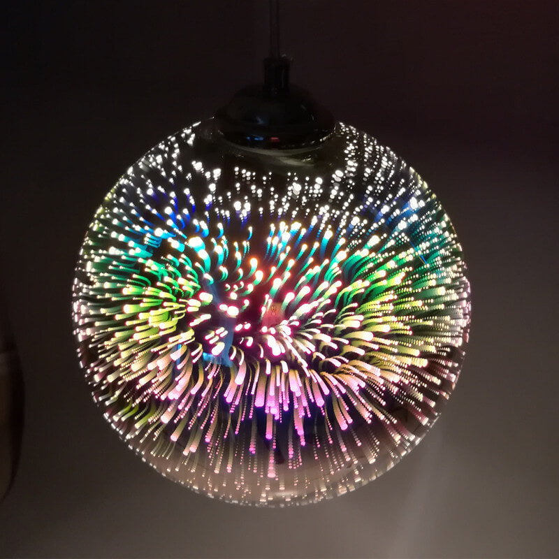 Suspensão Moderna Efeito Fogo de Artifício – Brilho Visual e Design Tendência 