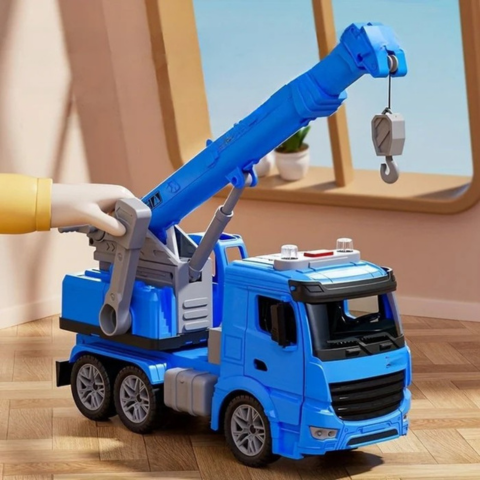 Truck Crane Byggleksak - realistisk lek och roligt lärande