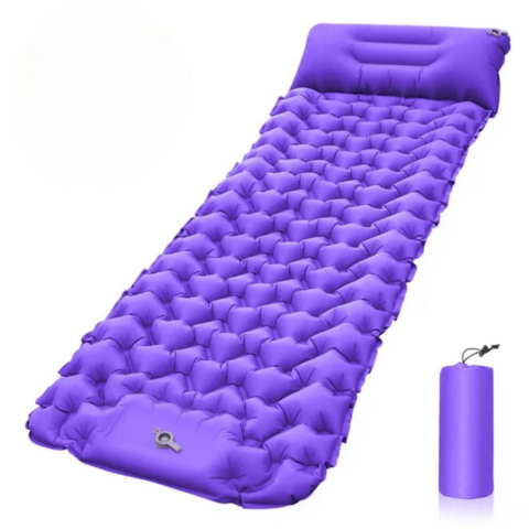 Saltea de Camping Gonflabilă – Cu Pompa Integrată și Confort Optimal 