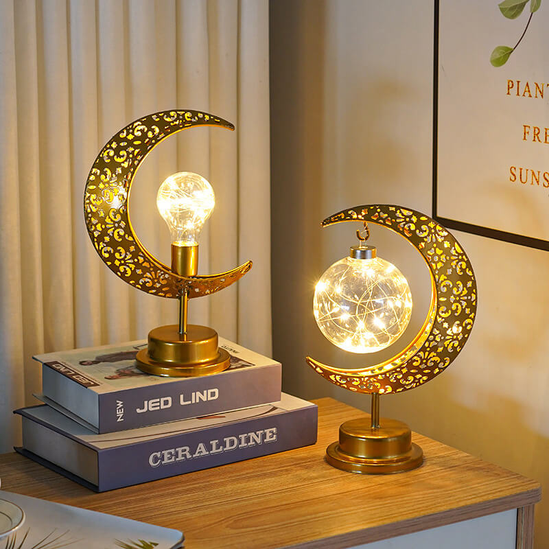 Lampe Goldener Mond - Magischer Glanz & verzauberte Stimmung