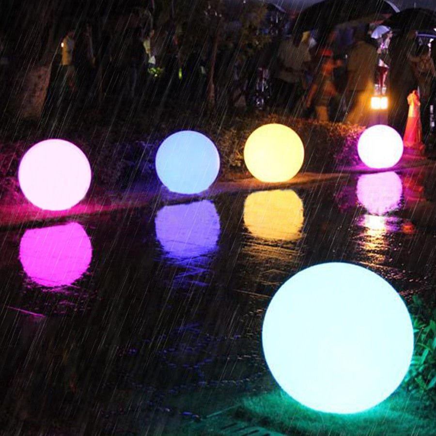 Sfera di illuminazione da giardino
