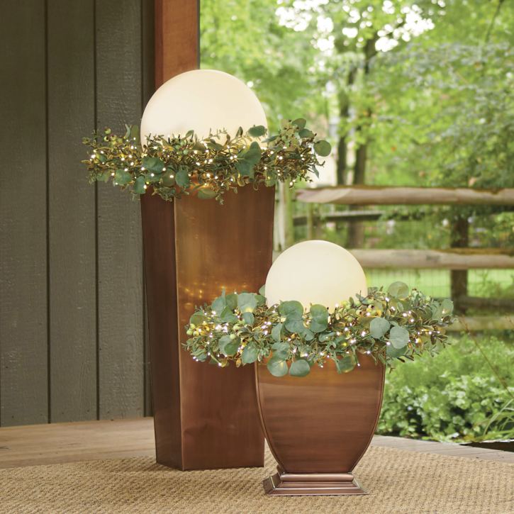 Sfera di illuminazione da giardino