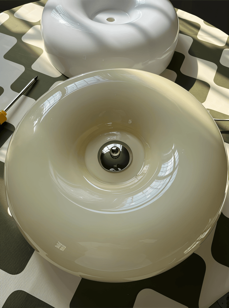 Skandinavisk taklampe i glass - moderne innredning og enkel installasjon